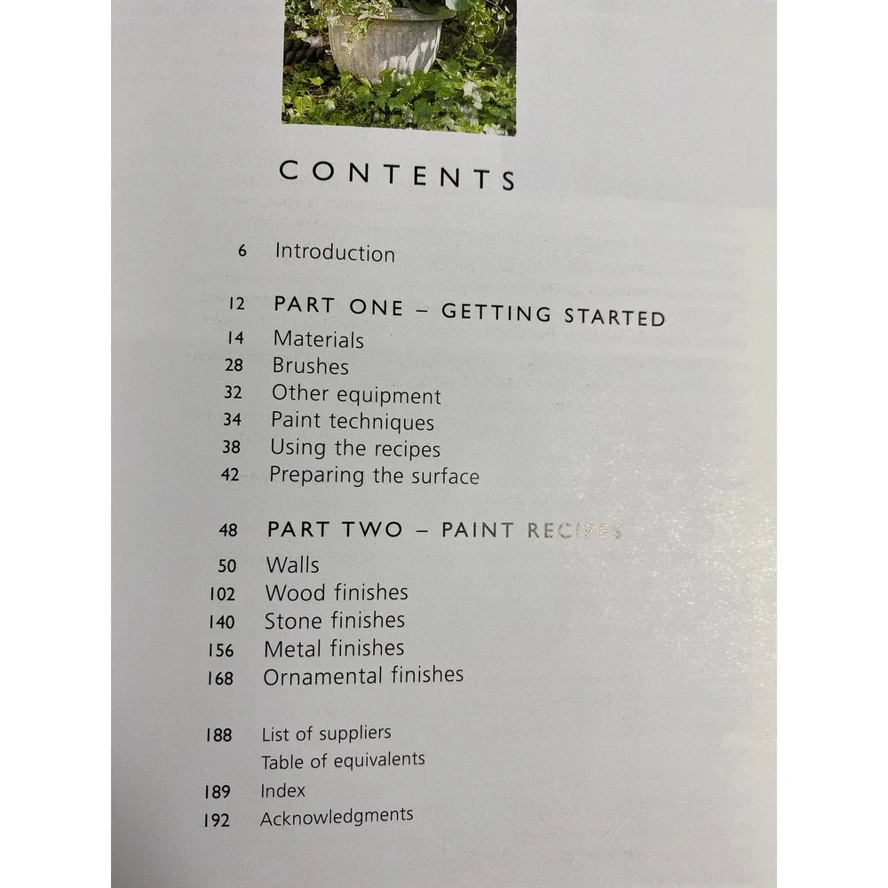 Paint Recipes Guide to Colors and Finishes for the Home Liz Wagstaff 1996‎ Book